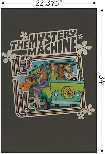 Miniatura 3 de Trends International Scooby-Doo-Lit - Póster de pared, 22.375 x 34 pulgadas, paquete de póster y montaje