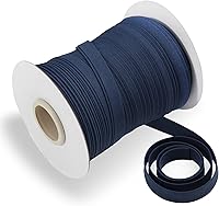 Vista 19 de Cinta al bies de doble pliegue de 1/2 pulgada, cinta al bies de doble pliegue de 55 yardas, carrete continuo a granel para coser ropa, acolchado