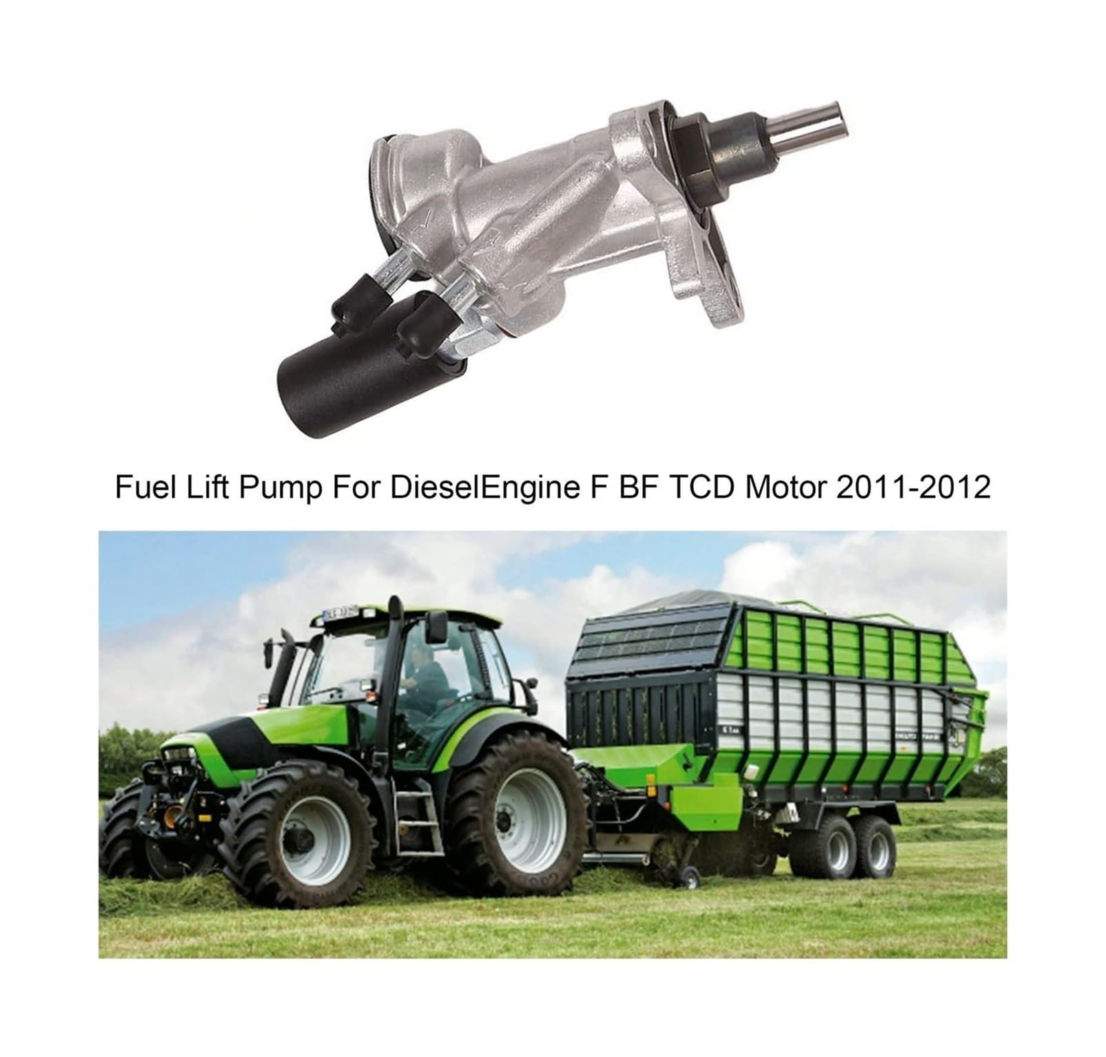 Per Motore Diesel Deutz F BF TCD 2010-2012 04103662 04103338 04287258 2 Pezzi Pompa Di Sollevamento Carburante Escavatore Pompa trasferimento carburante