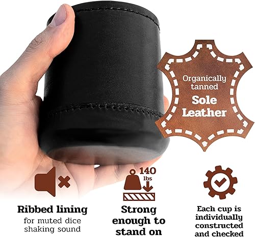 Miniatura 2 de Alex Cramer Golden Gate - Dados con 5 dados y bolsa con cordón y un libro de juegos de dados (incluye dados de mentirosa), Tournament