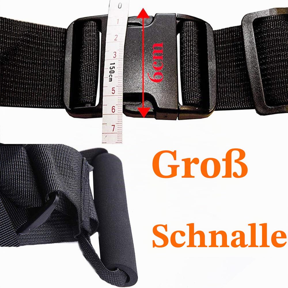 Jolik Kinder Motorradgurt Verstellbar mit Zwei Griffen,Atmungsaktives Reflektierendes Material in Schwarz