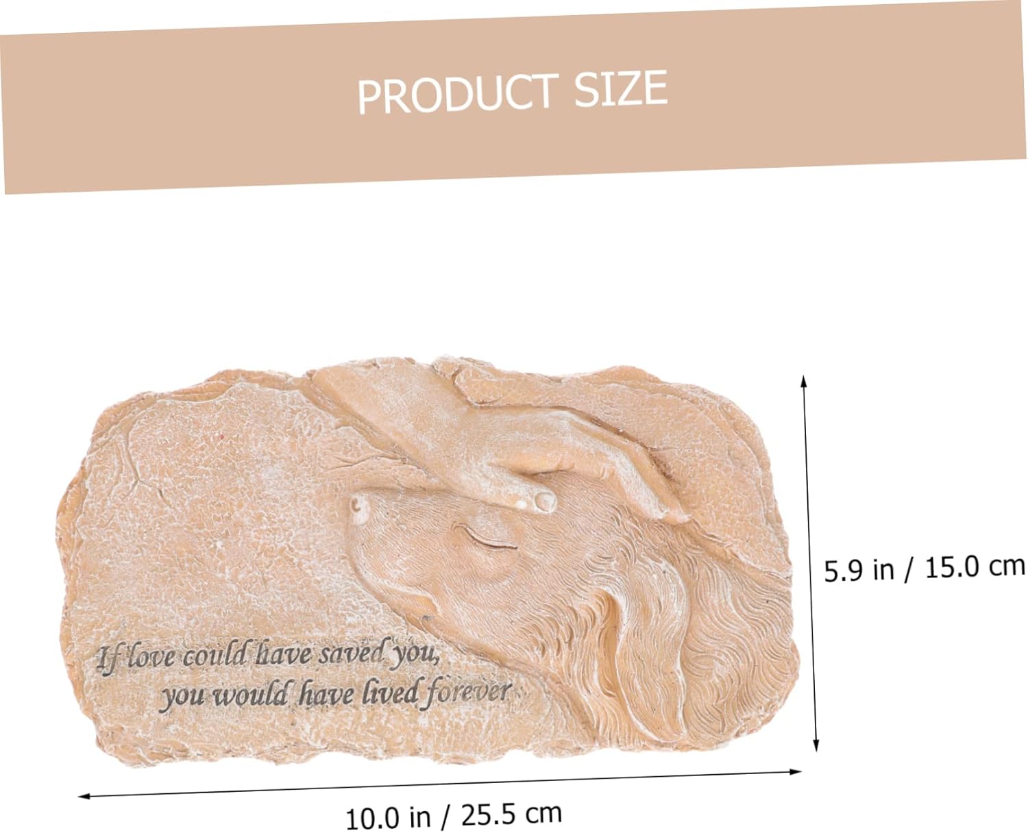 Angel Dog Memorial Stone Resin Pet Tribute Statue for Garden Durable Animal Memorial Stones Comforting Dog Remembrance Present Unique Pet Memorial Decor for Loss of Beloved Dog