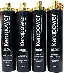 Cauterização Capilar Profissional Kera Powe Life Hair Kit 4Lt