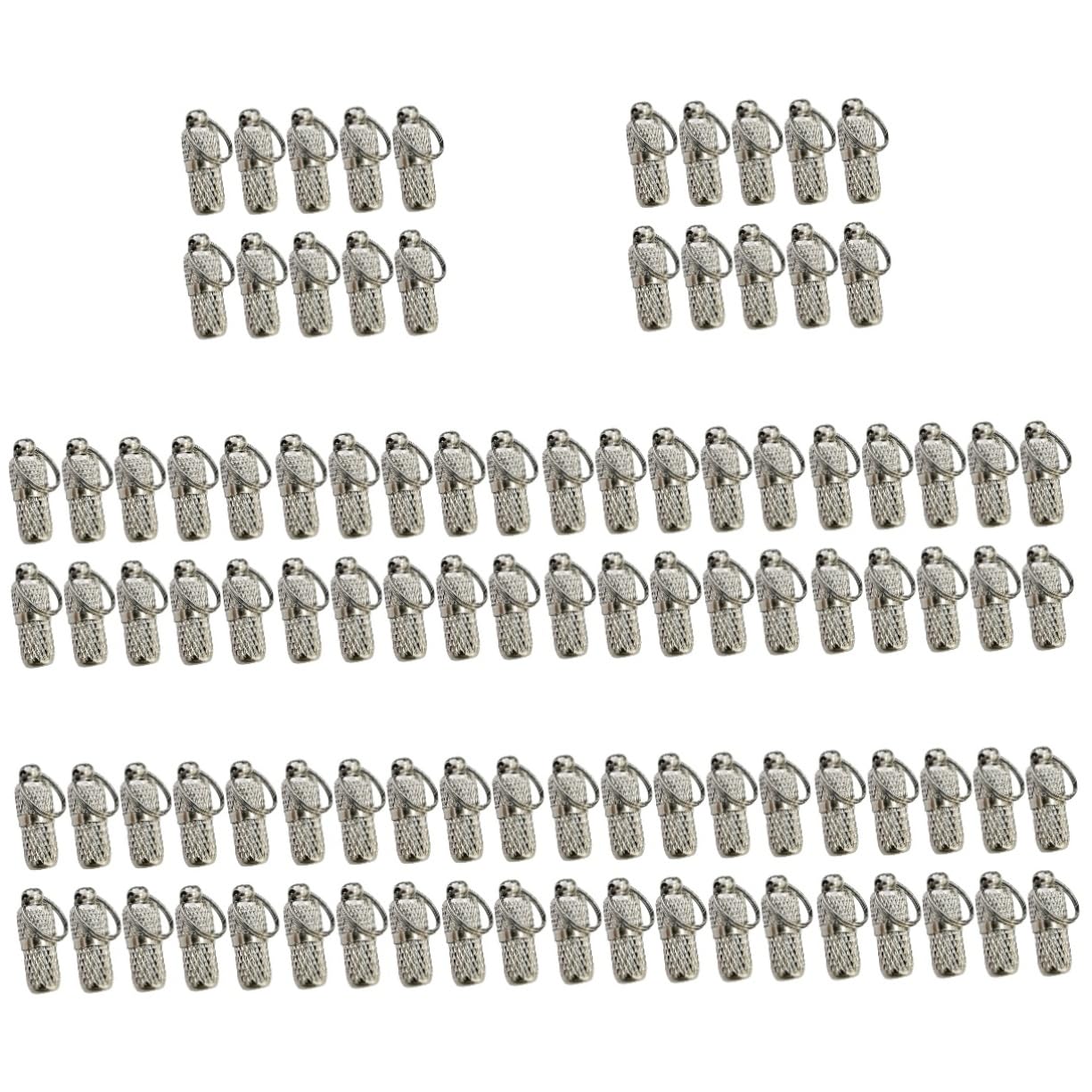 BESPORTBLE 100piezas Collar Para Colgante De Identificación Antipérdida De Plata Placas De Para y Gatos Decoración Para Material y