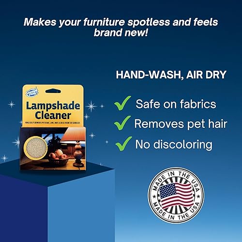 Miniatura 3 de Sparkle Plenty - Pantalla de lámpara y limpiador de tela, elimina mágicamente la suciedad, el polvo y el pelo de mascotas, limpia pantallas de