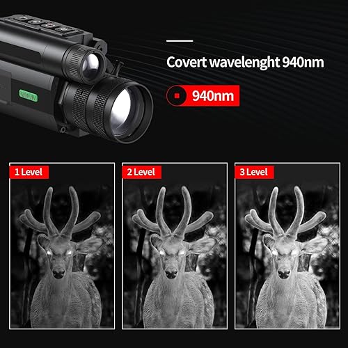 Miniatura 5 de HD Digital Day & Night Vision Rifle Scope – 1080P Hunting Optic with WiFi, Rangefinder Option, Gyroscope & E-Compass, IR Illuminator, Waterproof for