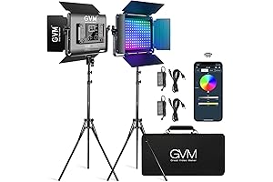 GVM RGB LED Video Light with Lighting Kits: Enhance Your Visual Storytelling