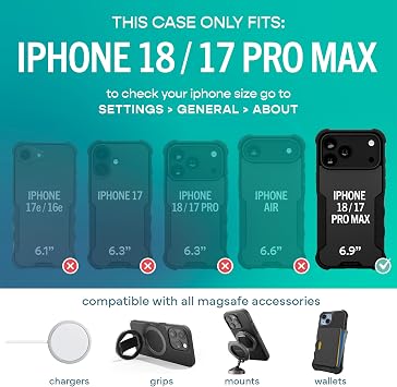 Smartish iPhone 18 Pro Max/17 Pro Max Case MagSafe, Gripzilla, Kale Crew