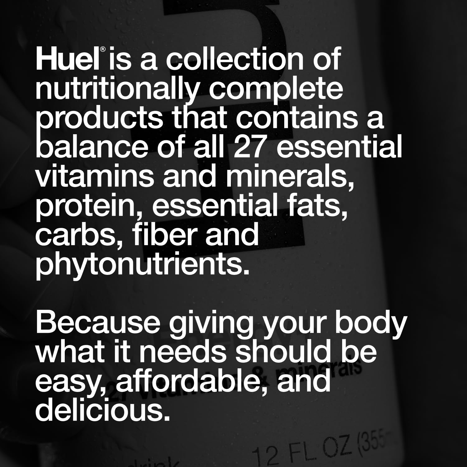 Huel Energy+ | Watermelon Energy Drink | Refreshing Plant-Based Drink with Real Fruit | 200mg of Caffeine and 27 Vitamins & Minerals | 35 Calories per 12 FL Oz, 12 Pack