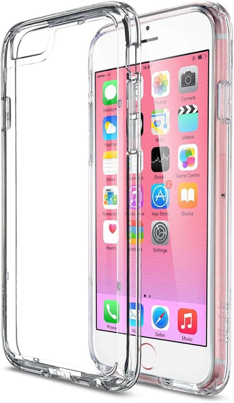 ULAK iPhone 6 Case, Clear Slim [Transparent] Drop Protection with Shock Absorbent [Hybrid PC & TPU Case] Cover for Apple iPhone 6s / 6 - [Crystal Clear]
