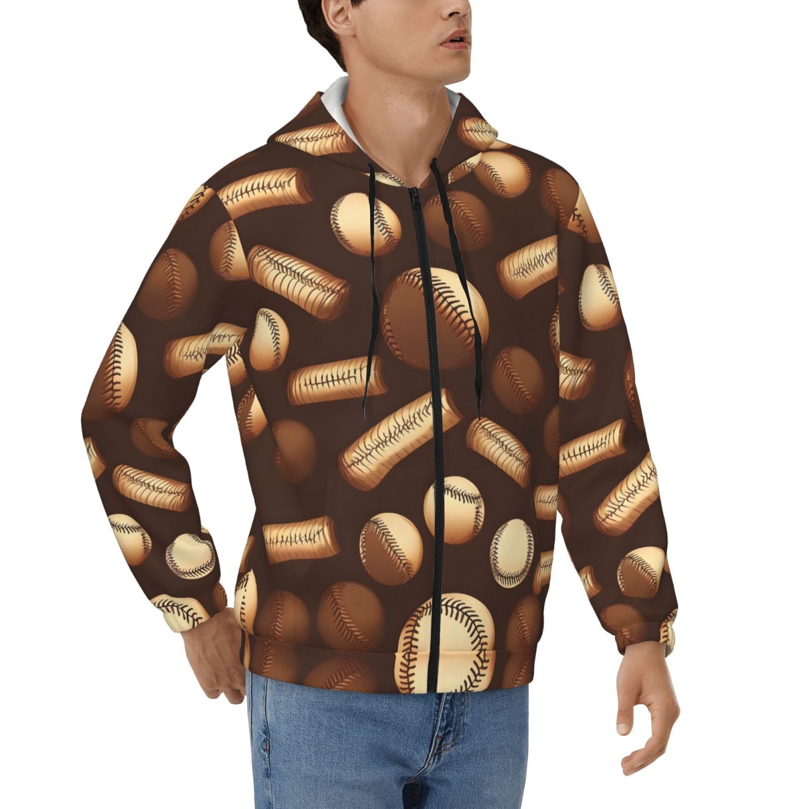 Pull à capuche pour homme marron idéal pour vos sorties de week-end - 8