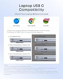 Anker USB C Hub, 11-in-1 Docking Station Dual Monitor, 10 Gbps USB-C and USB-A Data Ports, 4K HDMI and DisplayPort, 100W Power Delivery, 2 Data Ports, Ethernet, for XPS - 5