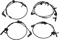 MOTOFORTI 4PCS ABS Wheel Speed Sensors Front Rear Left Right for Dodge Charger 2006-2010 Chrysler 300 Challenger Magnum