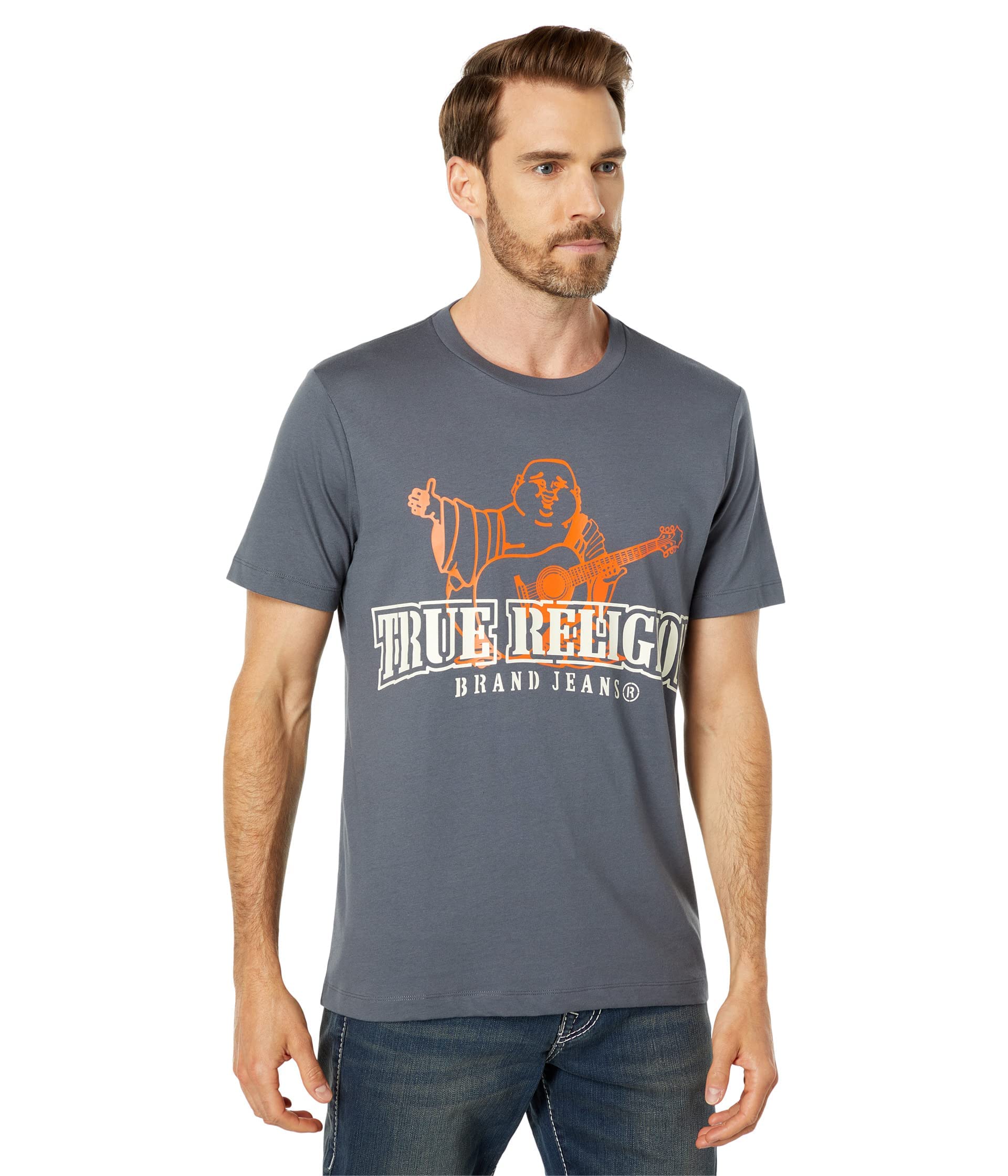 TRUE RELIGIONMen's Ss Buddha Stencil Tee