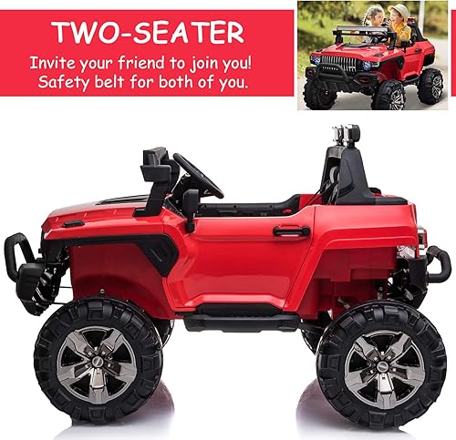 Miniatura 4 de Aosom Coche de policía de 12 V con control remoto y sirena coche eléctrico de 2 plazas a batería para niños con música juguete eléctrico con bocina