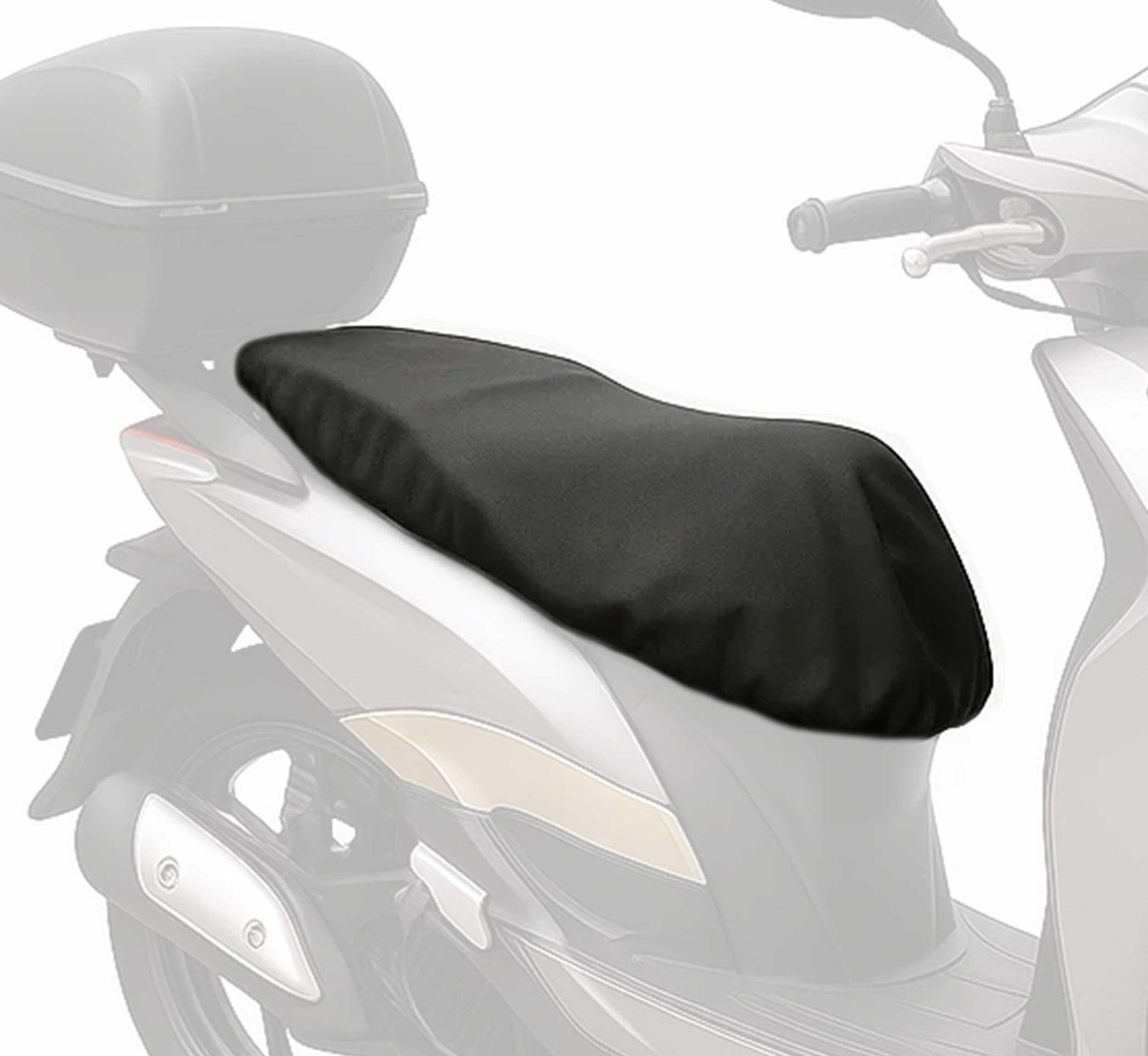 Auto Accessori Lupex Coprisella Universale impermeabile taglia XL 95x48 cm, colore nero, in PU similpelle, telo sella per Scooter e Moto, con borsa, disponibile anche M L Maxi