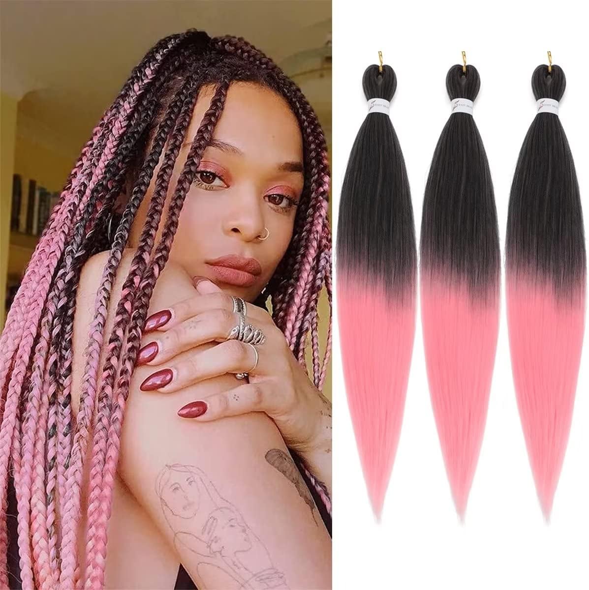 Pink ombre hair extensions Outlet