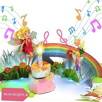 Amazon.com : Ecloverlife Musical Birthday Cards for Girl, 3D
