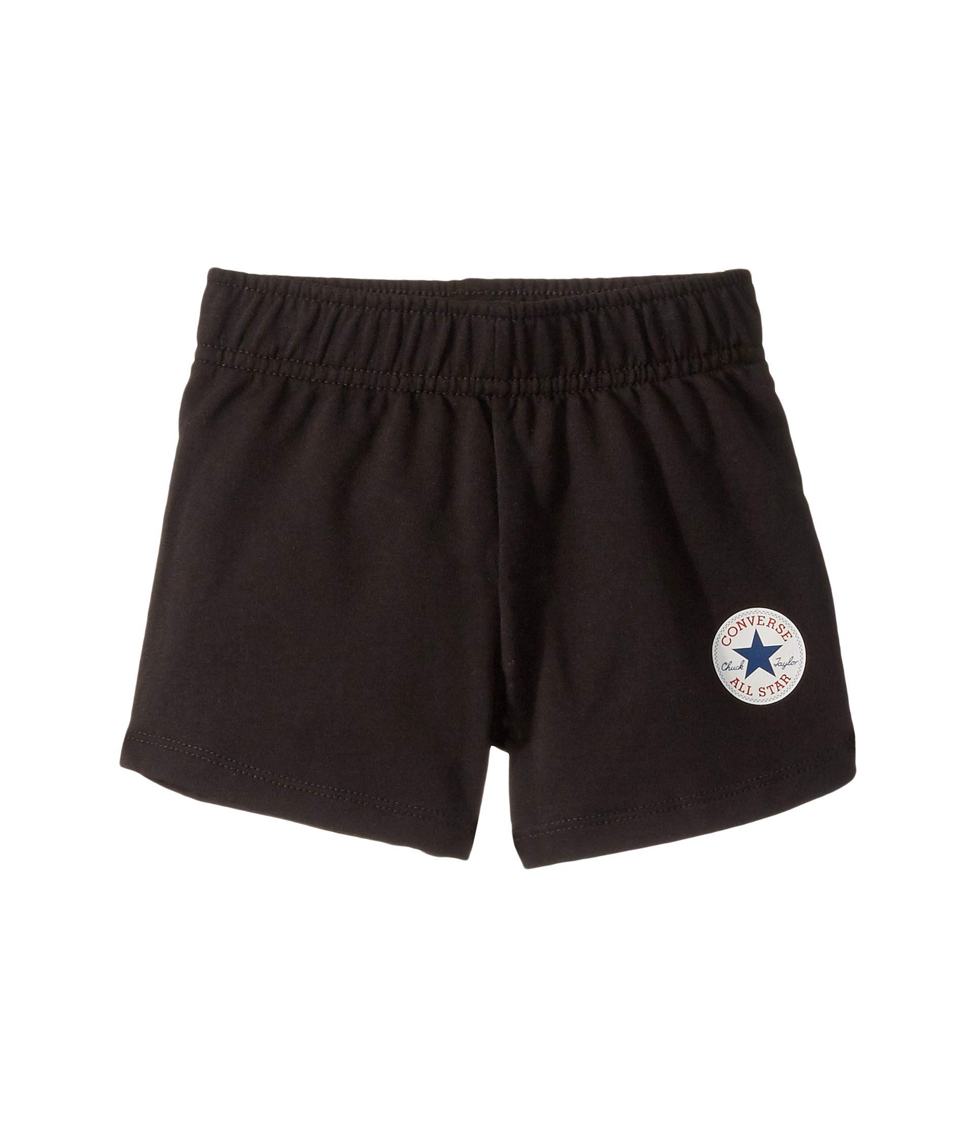 Converse Kids Girl's Chuck Patch Shorts (Little Kids) Black
