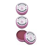 C.O. Bigelow Sakura Rose Salve Tins, Pack of 3 Lip Balm Tins, All Purpose Salve for Lips, Cuticles, Hands & Dry Skin, Lip Balm Set, 0.8 oz