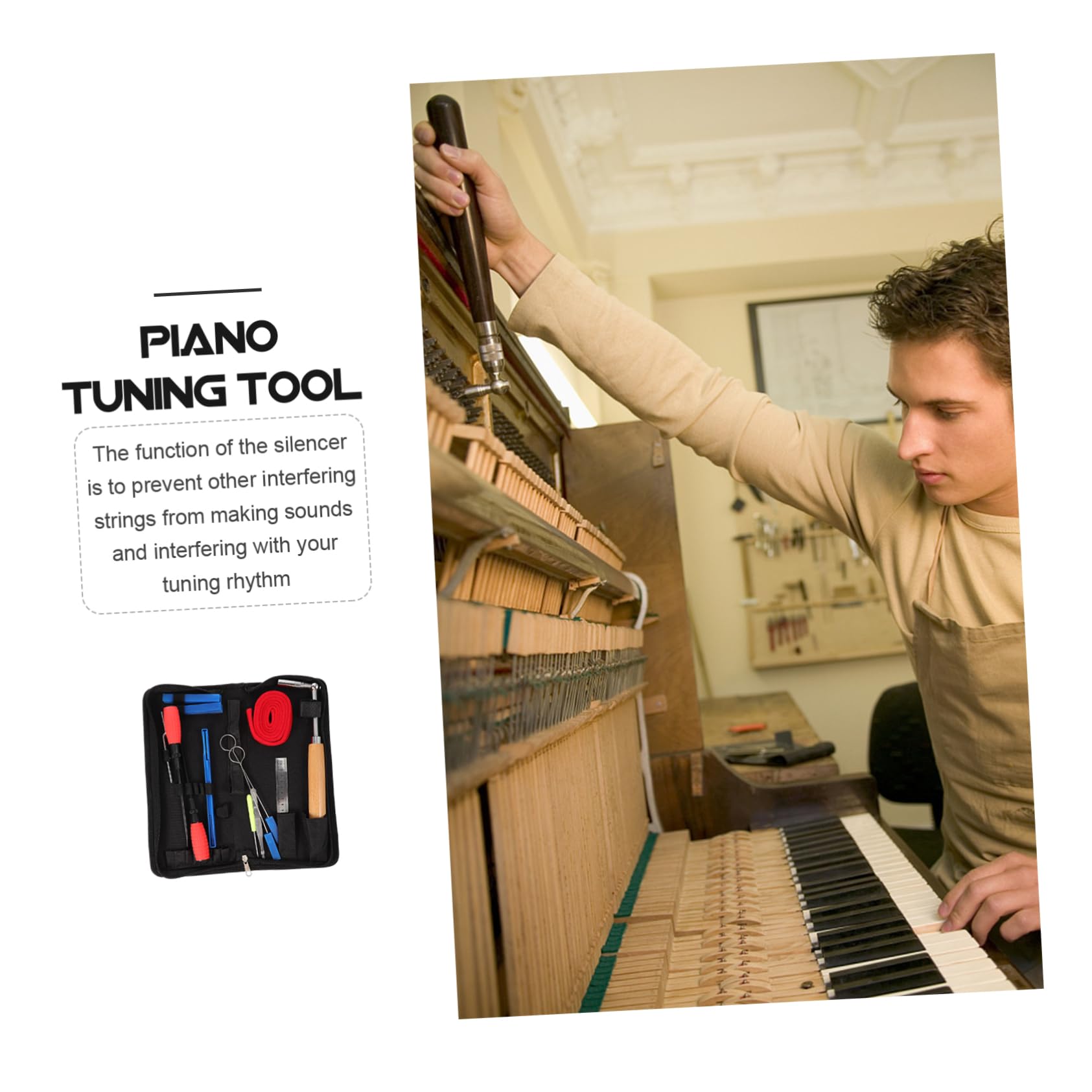 Kit de Sourdines pour Piano, 1 Set, Outil D'accordage et Entretien