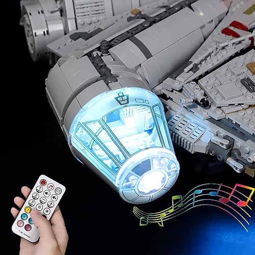 Miniatura 4 de Kit de luz LED de sonido RC para (Millennium Falcon) Modelo 75192 - Compatible con Lego 75192 - Kit de iluminación (solo luz, sin modelo de