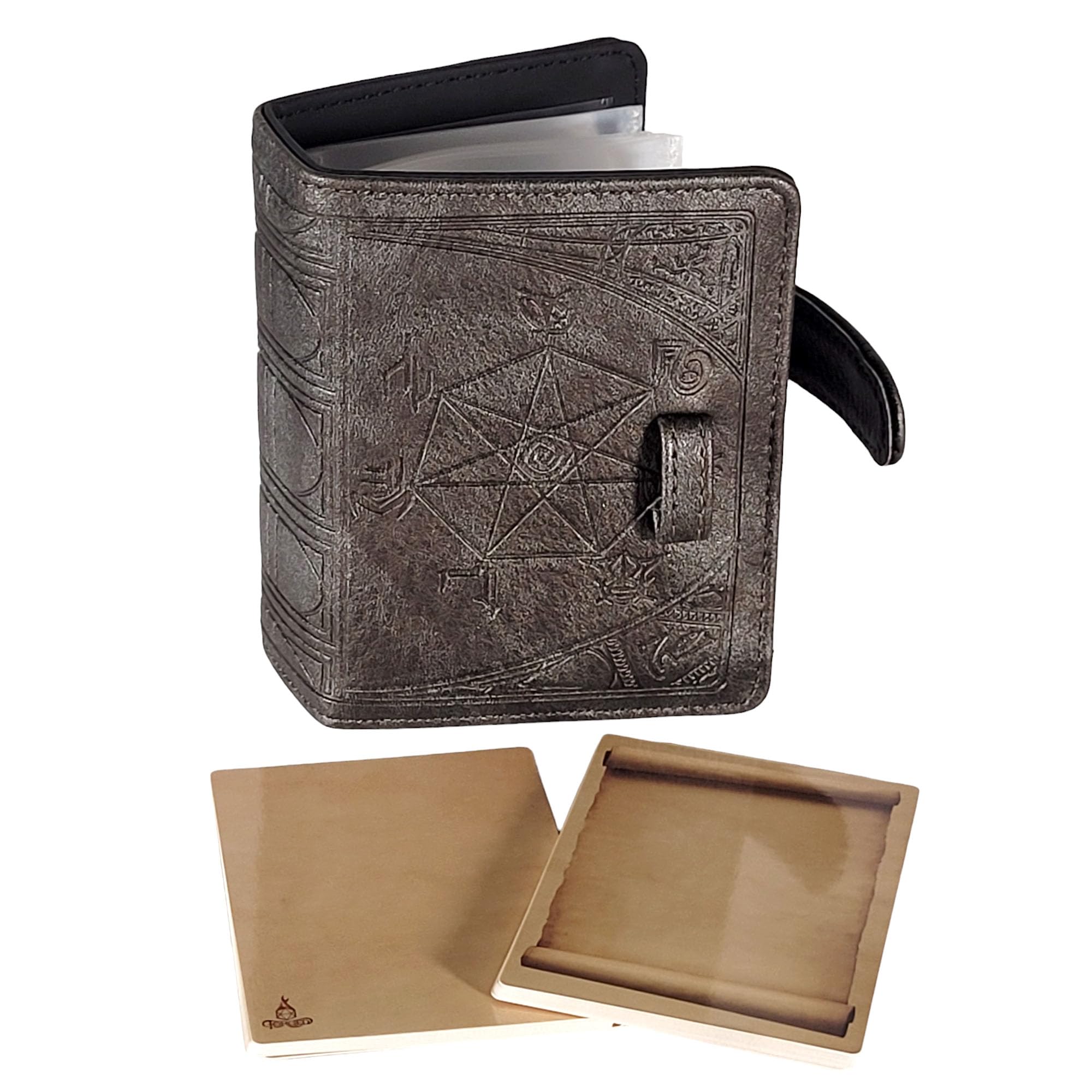 Forged Dice Co. Book of Incantations Spell Card Book - Tome Edition - Pewter