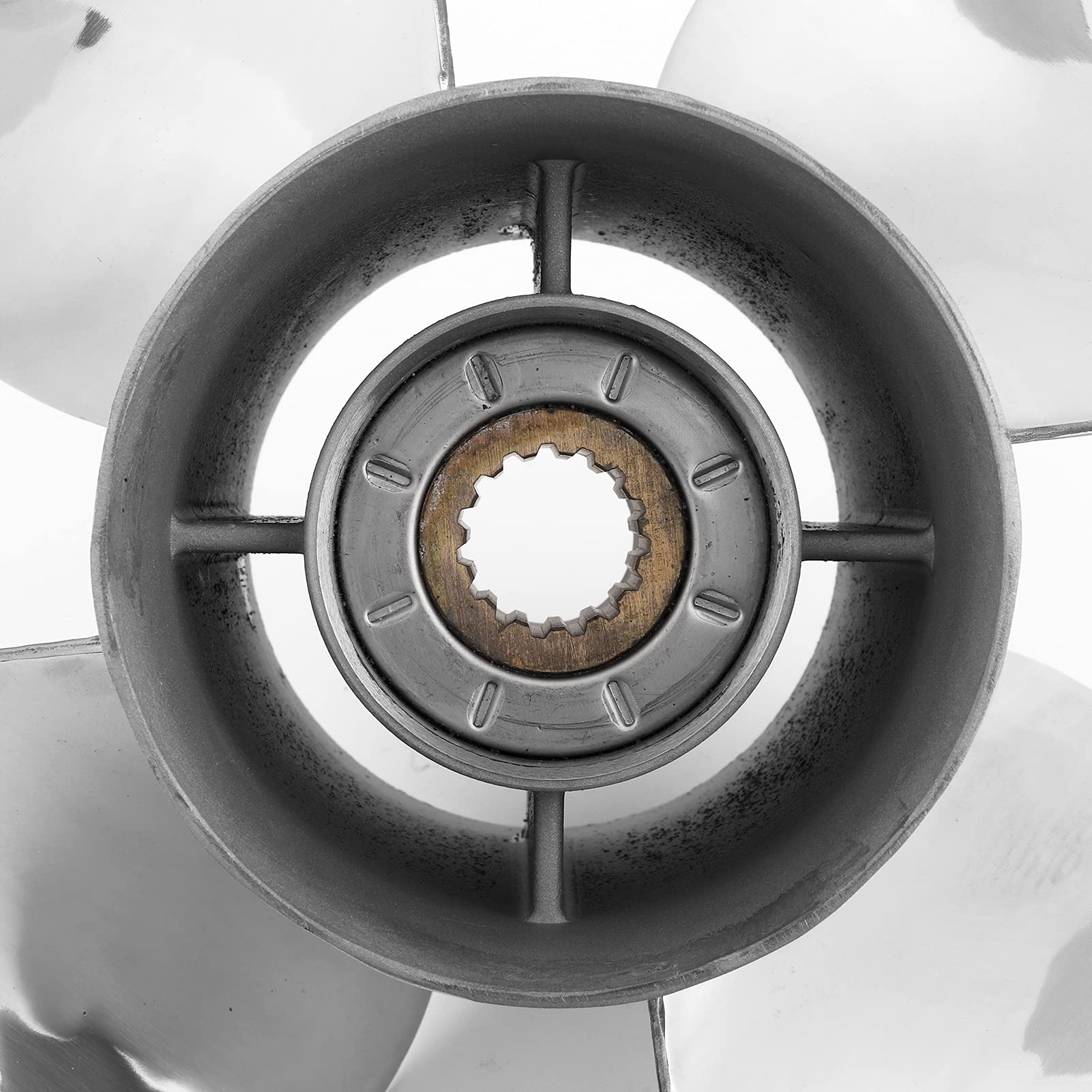 Elica Fuoribordo a 4 Pale 13 x 19 LH, 15 Denti, Elica Marina in Acciaio Inox per Motori Tohatsu 60-140 CV