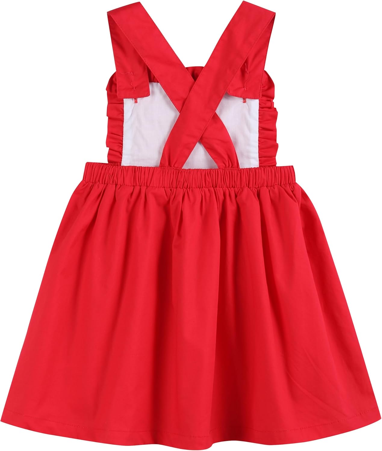 Lil cactus Baby & Girls Light Pink Ruffle Jumper Dress - Image 3