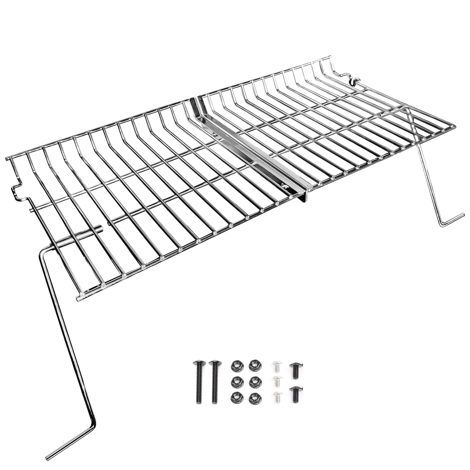 Hisencn グリル温めラック Char Griller 5050 3001 5650 5072 2121 E1224 2828 3030 1224 2823用 ステンレス製温めラック ガス&炭火グリルChar-Griller 5050 5650用