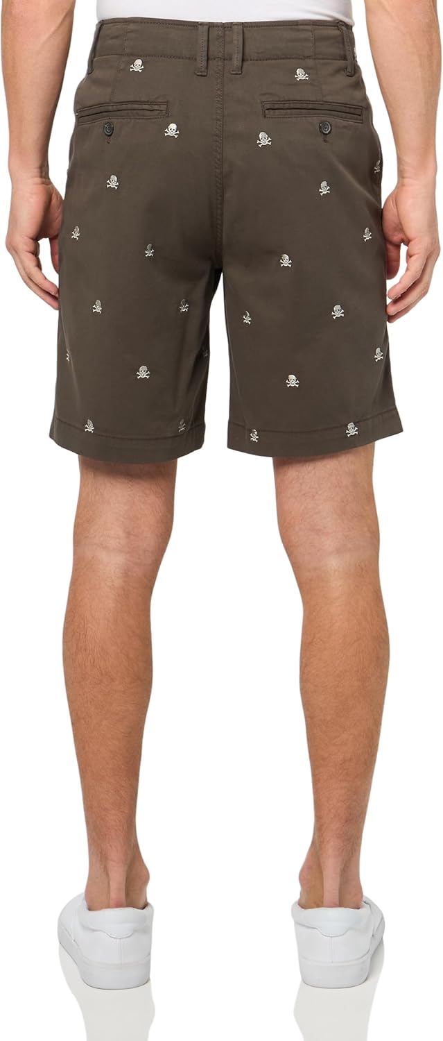 Lucky Brand Men's 9" Embroidered Stretch Twill Short