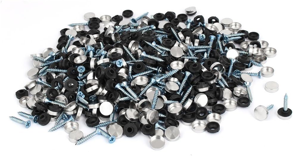 Door Table Quality Parts Wardrobe Round Stainless Steel Mirror Screw Cap Nail 12mm Dia 500pcs Model:73as656qo415