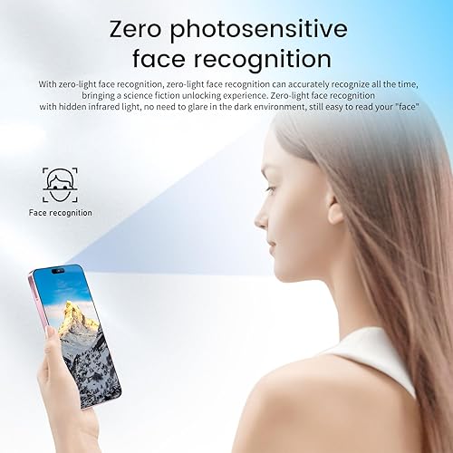 Miniatura 4 de Huness Teléfono celular desbloqueado de 16PROMA X 16+1TB, pantalla HD de 6.99 pulgadas, batería de 7000 mAh, Android 14, desbloqueo de botón