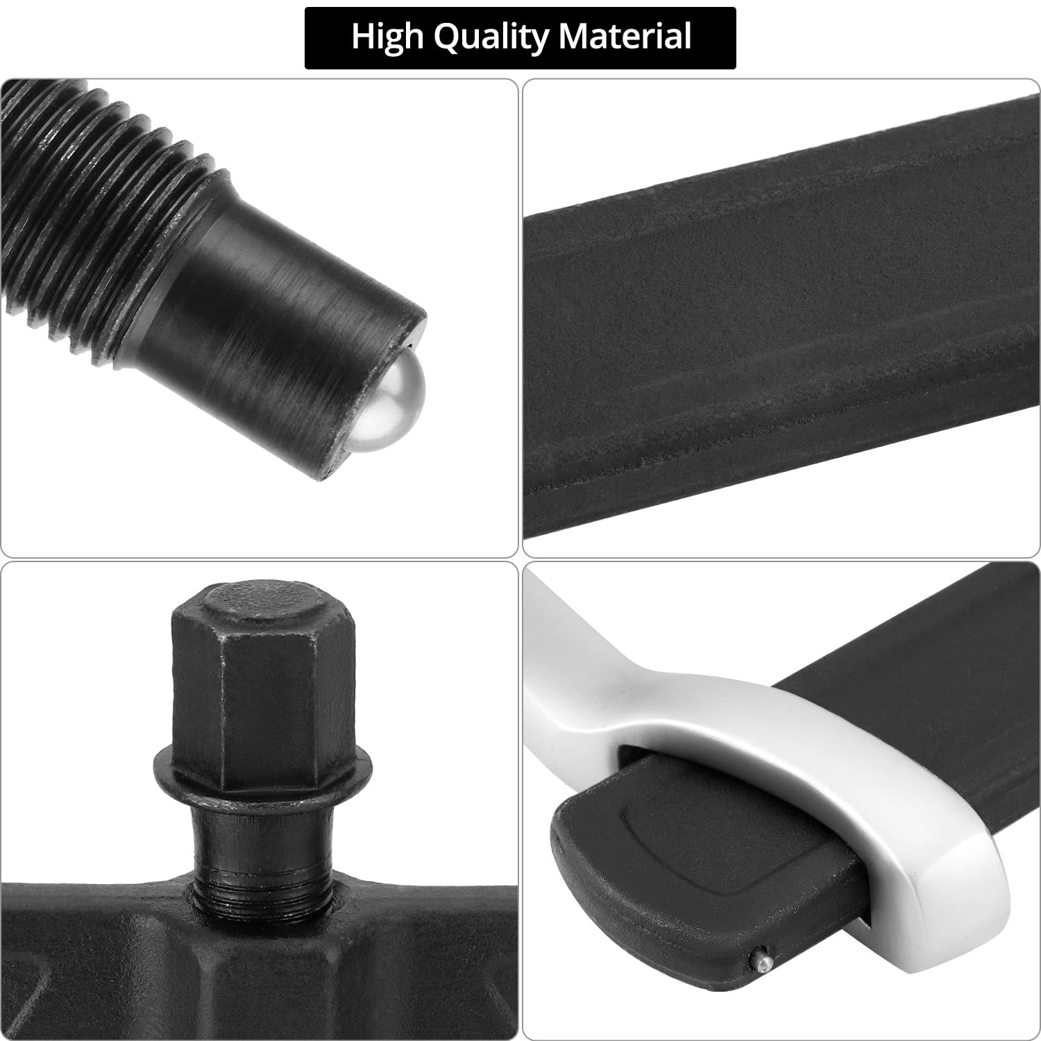 QWORK Extractor de engranajes de 2 mandíbulas de 12 pulgadas, herramienta de extracción ajustable de acero resistente, dispositivo de elevación separado para quitar el rodamiento del volante de la