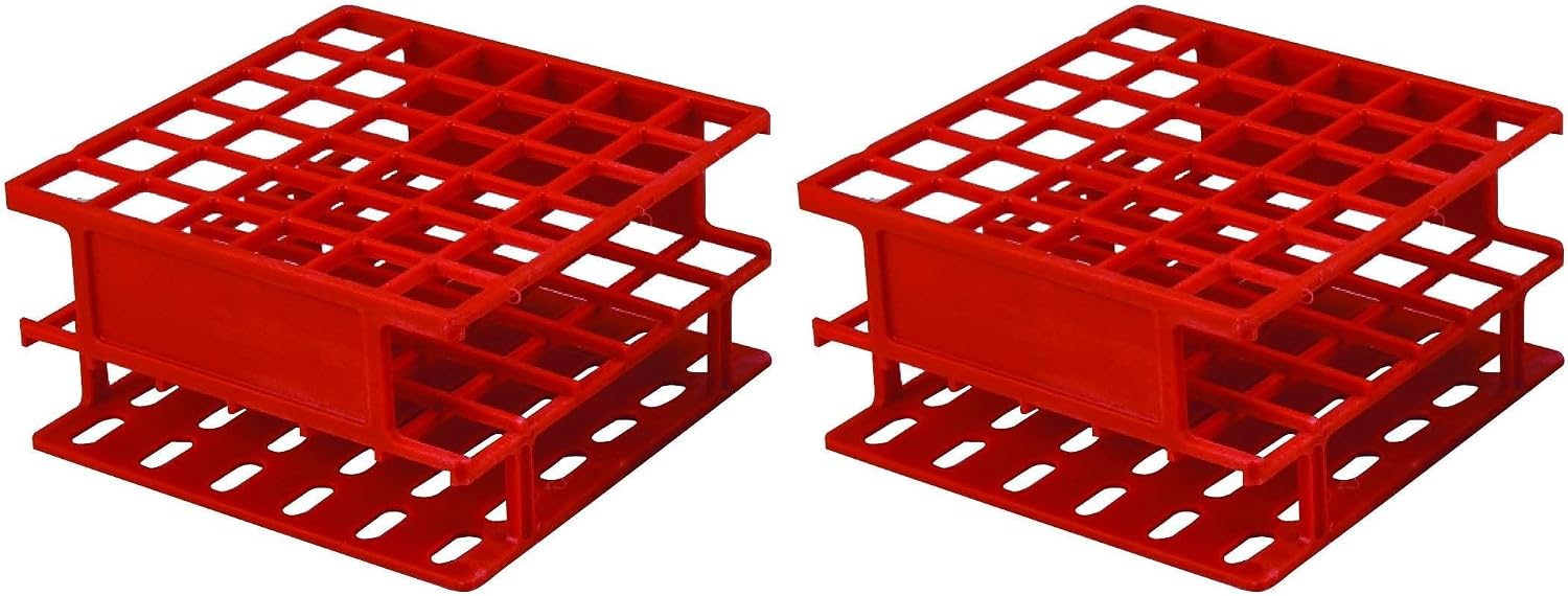 EISCO Test Tube Stand, Holds 36 Tubes - 0.75" Slots - Three Tier Grid Design