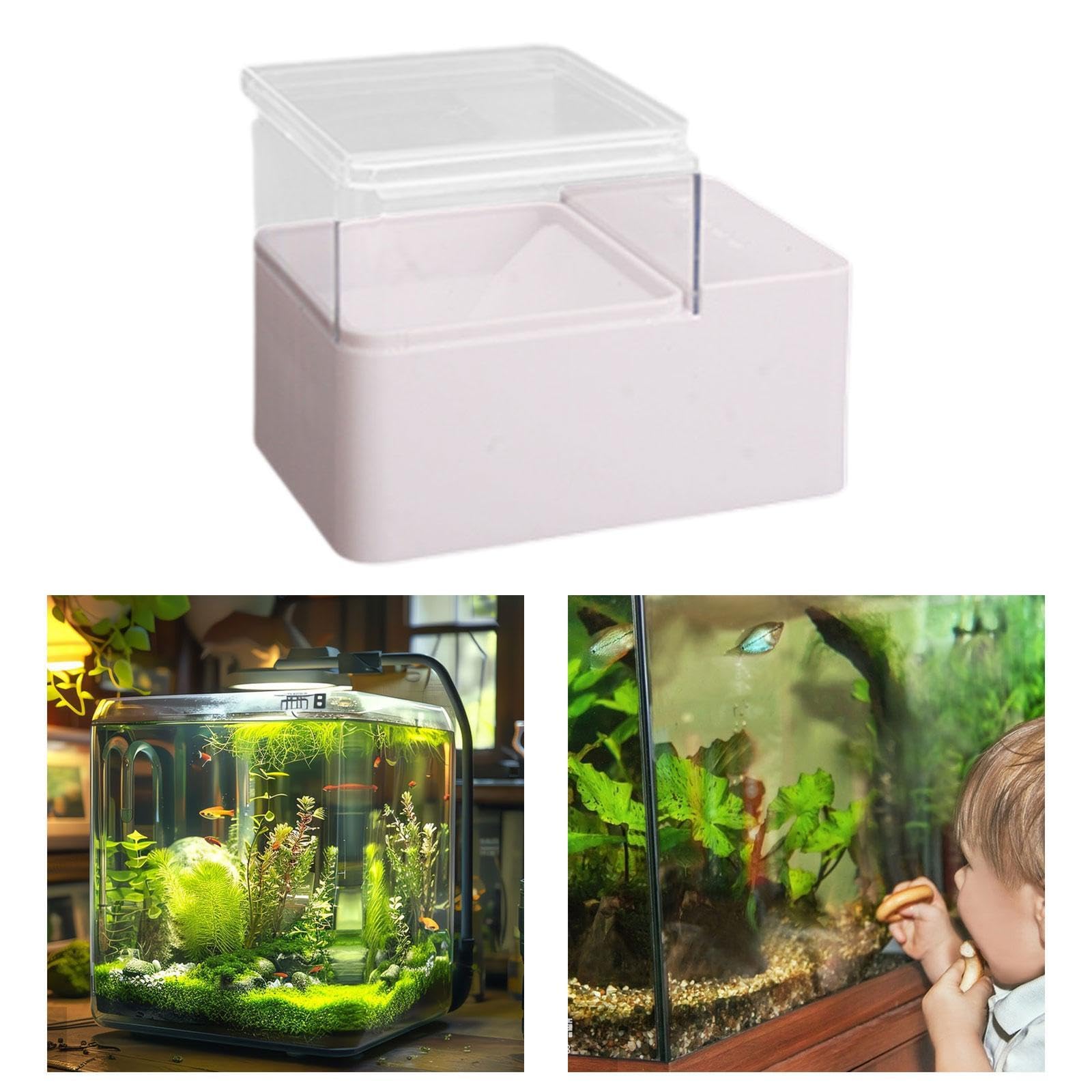 Juego de 5 comederos automáticos para peces, alimentador de tortuga, alimentador inteligente, funciona con pilas, 150 g