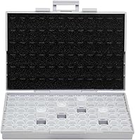 Vista 20 de Aidetek medio transparente CAJA-ALL-24 piezas pequeñas cuentas papelería joyero organizador para piezas clasificadas 3 tamaños 24 compartimentos