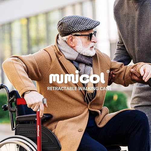 Miniatura 8 de Bastones para mujer para estabilidad, bastón para caminar para hombres, bastones plegables para mujeres ajustables para viajes, mango de doble modo