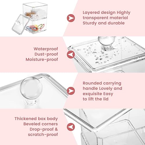 Miniatura 4 de BLVRYVIO Organizador de accesorios para el cabello para niñas, recipientes de baño para diadema, lazos, corbata, herramientas para el cabello,