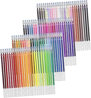 VILLCASE 48 Canetas De Gel Com Glitter Canetas De Gel Coloridas Canetas De Gel Coloridas Canetas De Tinta Em Gel Recargas De Tinta Flash Bullet