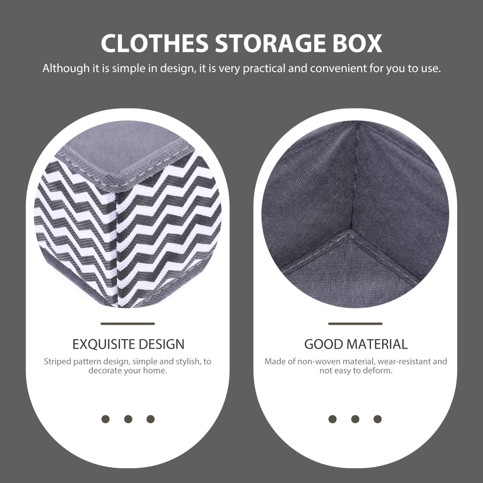 Alipis 6pièces Boîtes De Rangement Pour Sous-vêtements Boîtes à Chaussettes Et Slips Organisateur De Maison Simple