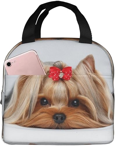 Lindas bolsas de almuerzo para perros para mujer, reutilizables, aisladas, enfriadoras, para el trabajo, picnic, oficina, viajes, playa