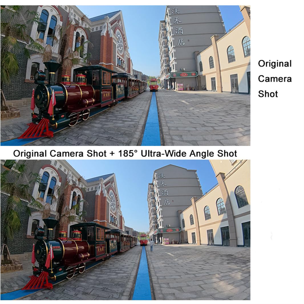 Lente gran angular adecuada para DJI Osmo Action 6 185°, filtro de visión ultra amplio, lente de visión ampliada externa, aumenta los accesorios de fotos de cámara de acción