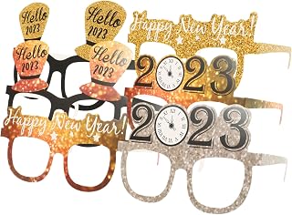 Vaguelly New Year Party Eyeglasses 24 pcs Happy New Year Eyeglasses Frames Party Glasses Frames Celebration Party Favor