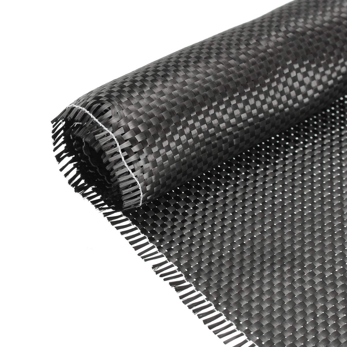 Tissu Fibre De Carbone 3K 200g/m² Noir - 20cm Largeur, Épaisseur 0.2mm, Pour Customisation