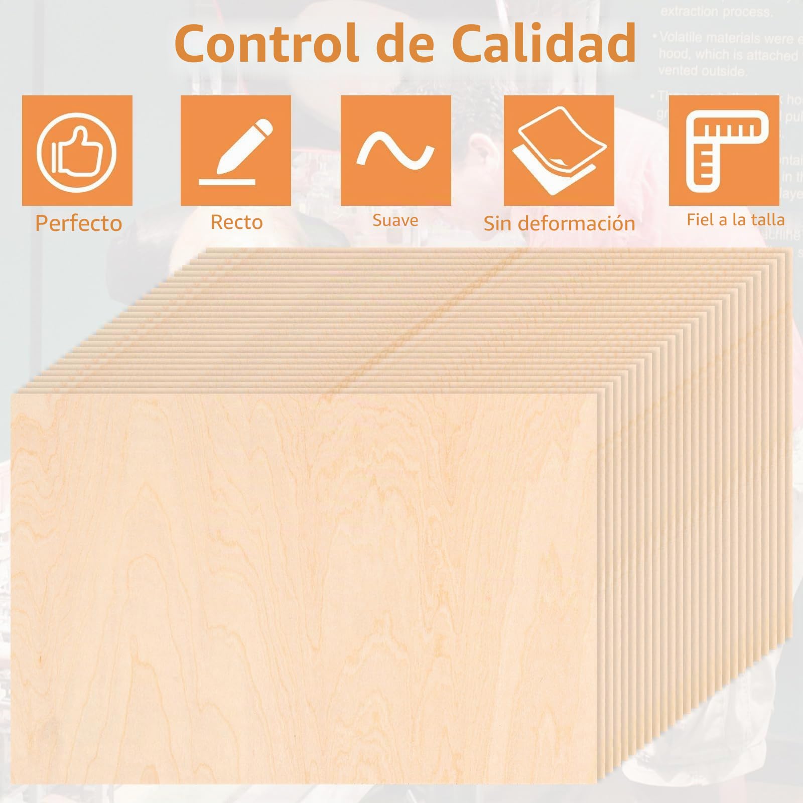 YAYODS 26 Piezas tablero madera, 300x200mm madera manualidades, contrachapado 3mm, madera de balsa, maderas para bricolaje,tablones de madera,chapa de madera,tableros de madera, madera para tallar