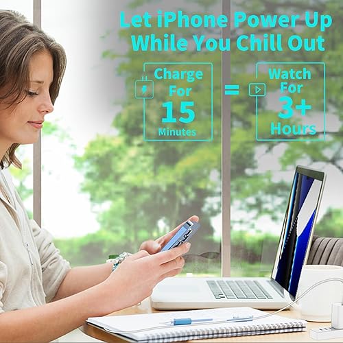 Miniatura 8 de Stuffcool - Cargador rápido de 20 W USB C con carga rápida de 6 pies tipo C a Lightning para iPhone 131211XSXRXSEiPadAirPods Pro