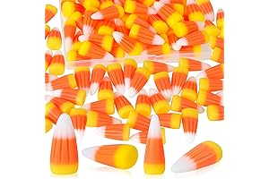50Pcs Halloween Bead Resin Candy Corn Bead Artificial 3D Candy Corn Bead