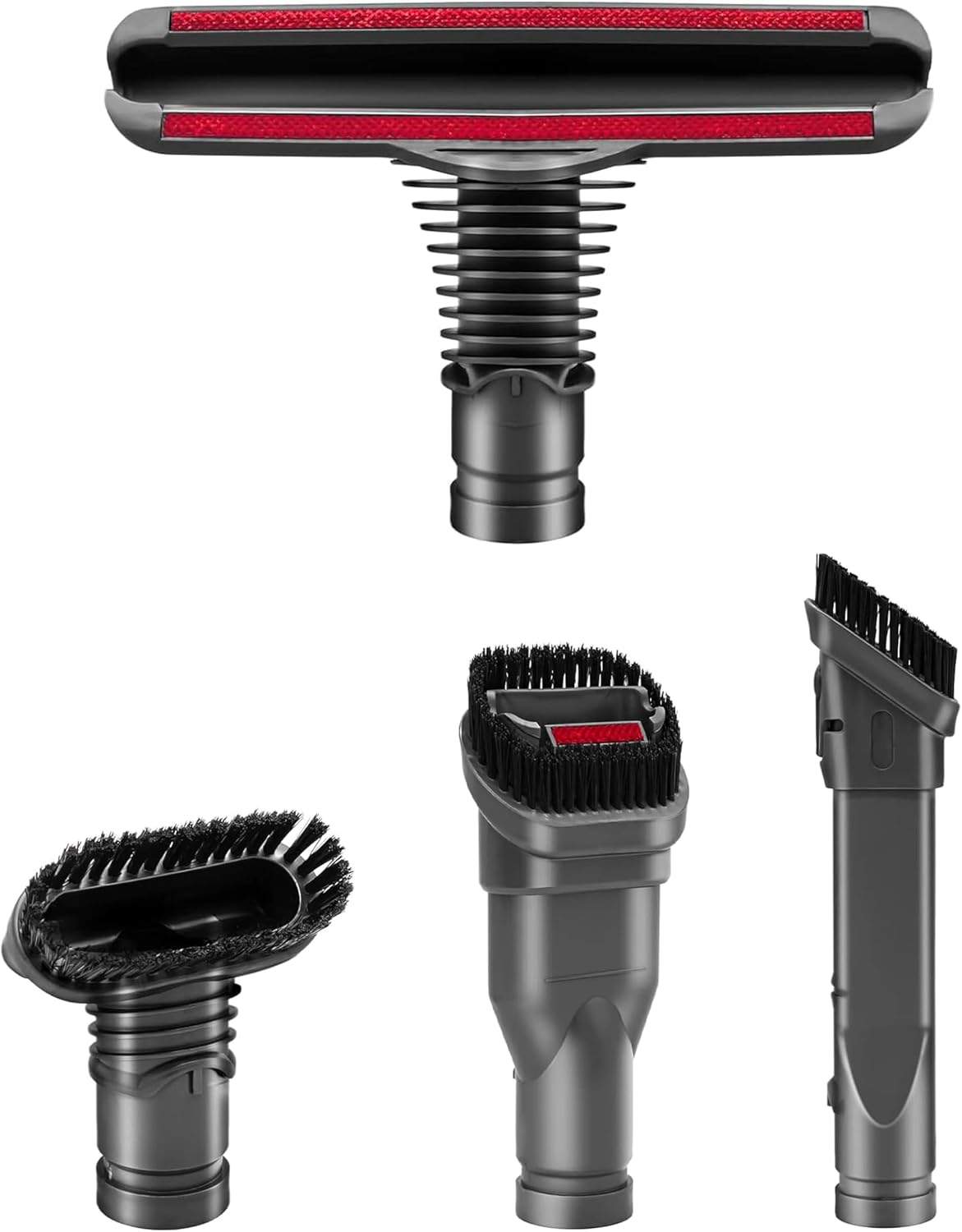 Attachments Tools Kit for Dyson V6 V7 V8 V10 DC16 DC24 DC33 DC34 DC35 DC39 DC44 DC58 DC59 DC62 DC74 Cordless Vacuum Cleaner, Home Cleaning Tools Brush Kit Accessories(4 Pcs Set Brush Kit)