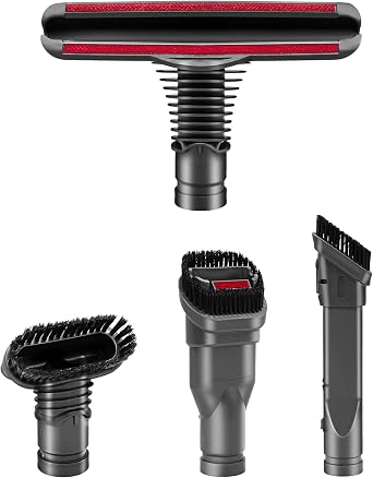 Attachments Tools Kit for Dyson V6 V7 V8 V10 DC16 DC24 DC33 DC34 DC35 DC39 DC44 DC58 DC59 DC62 DC74 Cordless Vacuum Cleaner, Home Cleaning Tools Brush Kit Accessories4 Pcs Set Brush Kit